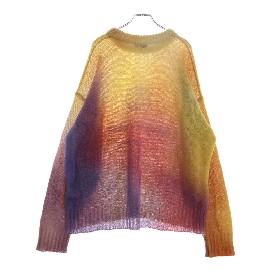 Palm Angels(パームエンジェルス) TIE DYE SENSITIVE CONTENT SWEATER タイダイ センシティブコンテンツ ニットセーター マルチカラー PMHE007F19649006