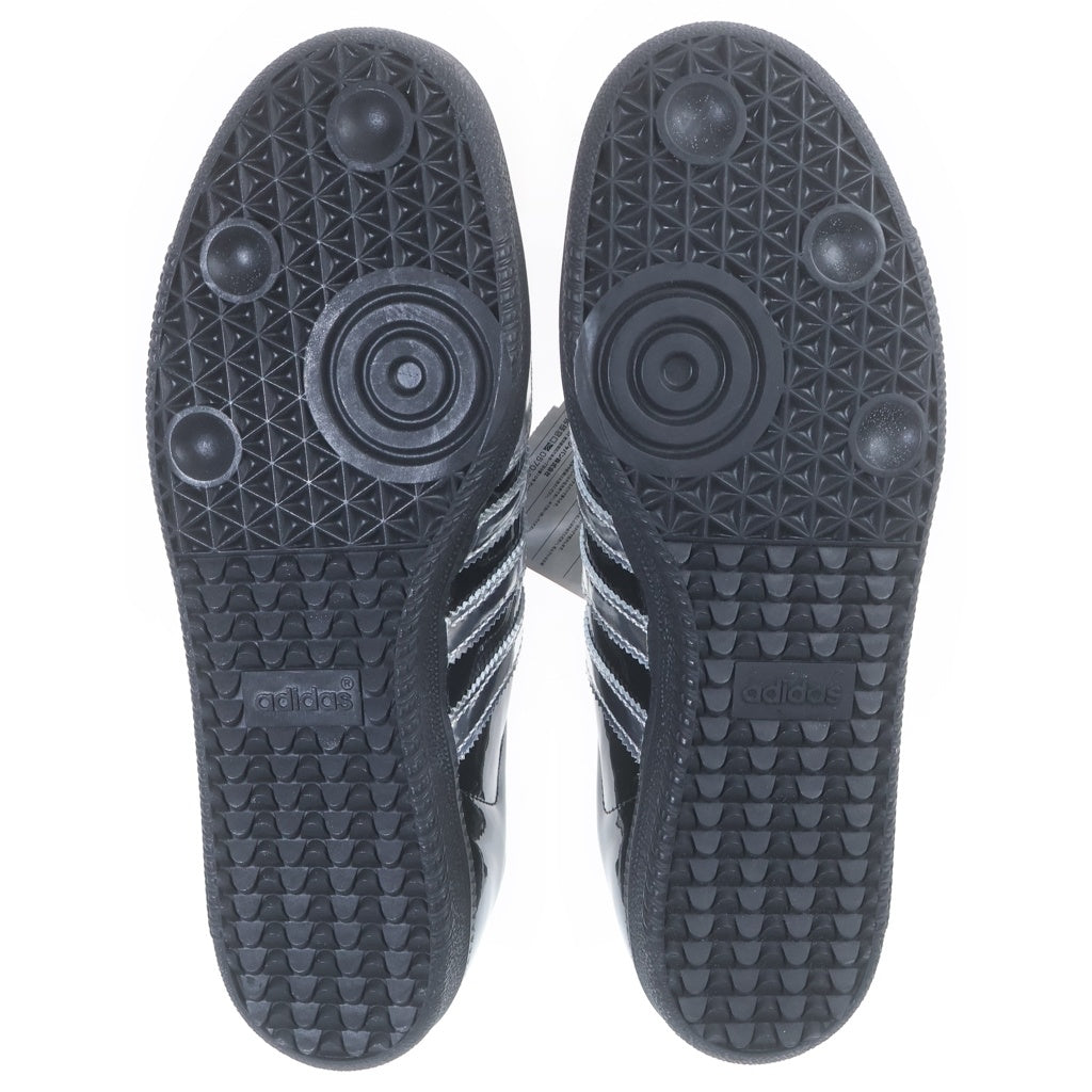 adidas(アディダス) ×ATMOS SAMBA TUXEDO アトモス サンバ タキシード パテントレザーローカットスニーカー ブラック/シルバー US10/28cm IH3364