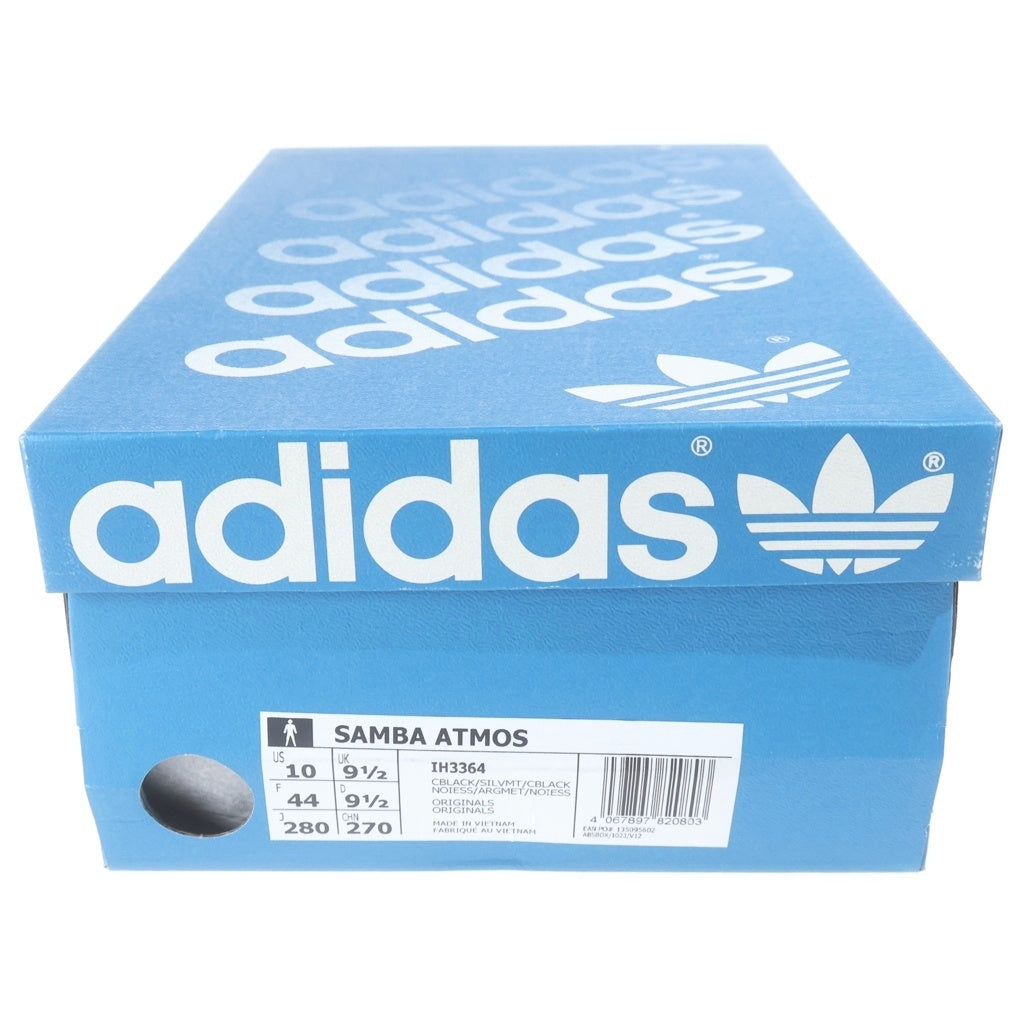 adidas(アディダス) ×ATMOS SAMBA TUXEDO アトモス サンバ タキシード パテントレザーローカットスニーカー ブラック/シルバー US10/28cm IH3364
