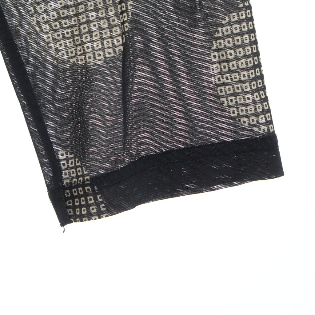 Needles(ニードルス) L/S U NECK TEE POLY MESH ドット柄 ポリメッシュ クルーネック長袖Tシャツ ロングスリーブカットソー グレー LQ259