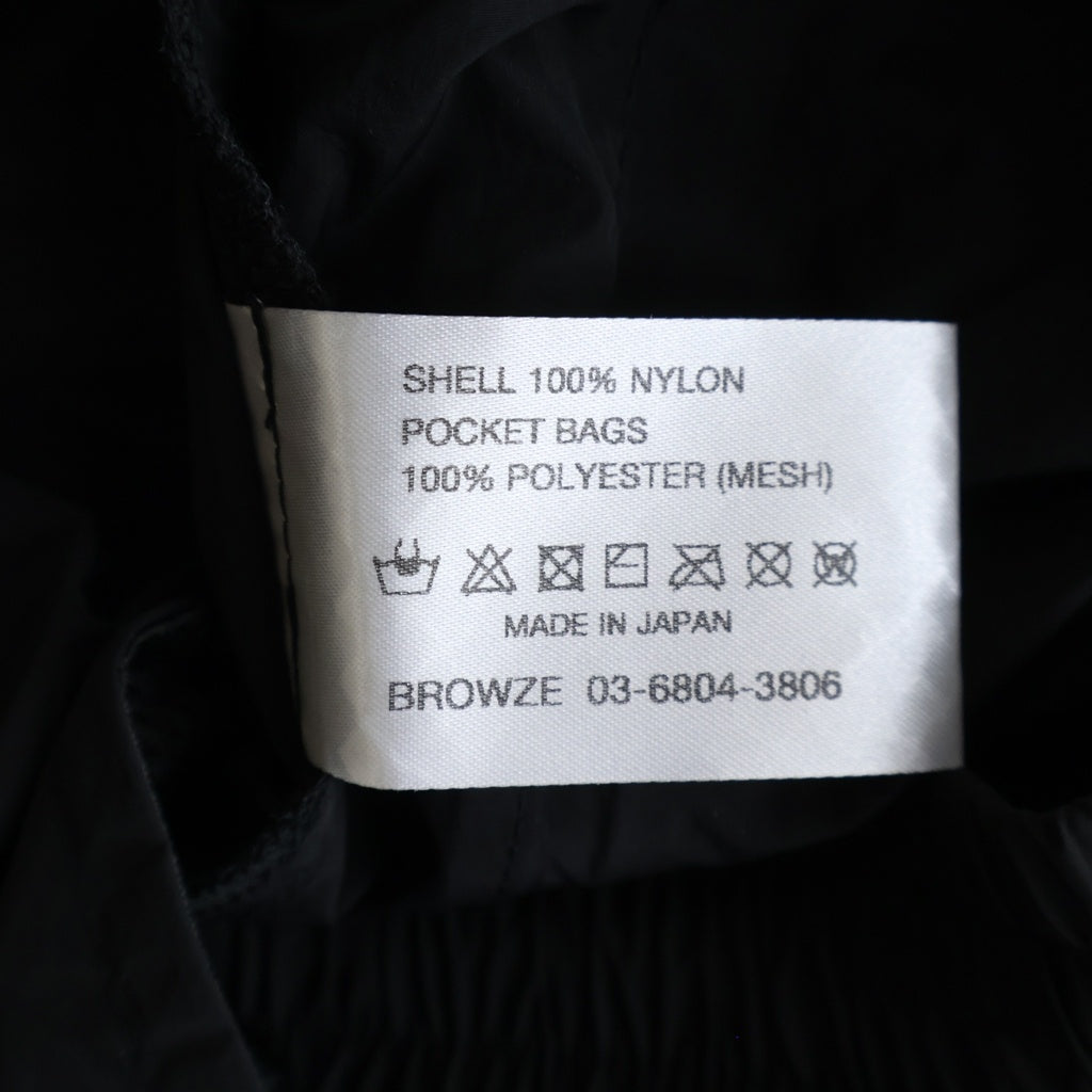The Ennoy Professional(エンノイプロフェッショナル) 26SS PIPING NYLON TRACK PANT パイピング ナイロン トラック パンツ ブラック SS26BRENPT01LP