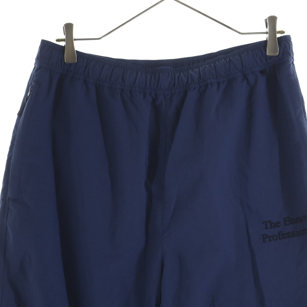 The Ennoy Professional(エンノイプロフェッショナル) 21AW ×Stylistshibutsu NYLON PANT スタイリスト 私物 ロゴエンブロイダリー ナイロンジョガーパンツ ブルー AW21BRENPT01LV