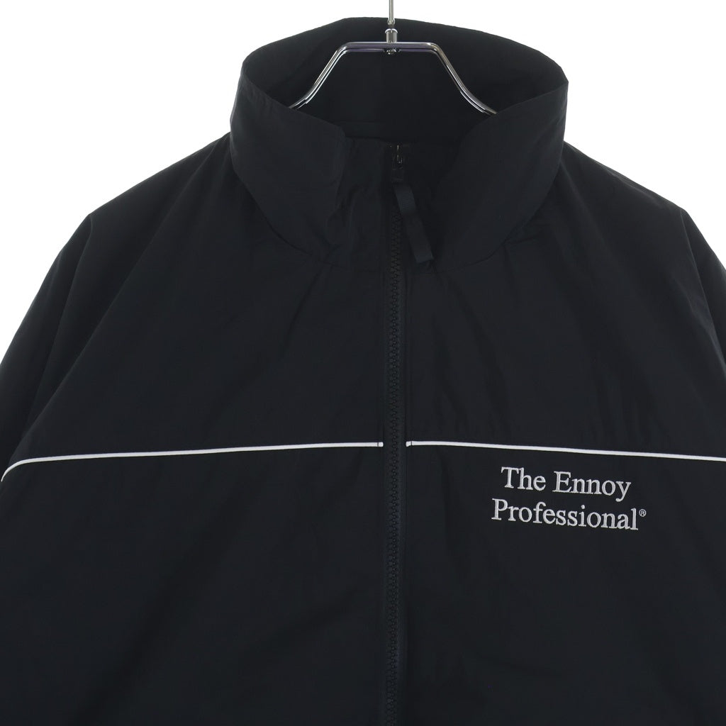 The Ennoy Professional(エンノイプロフェッショナル) 26SS PIPING NYLON TRACK SUIT パイピング ナイロントラックジャケット ブラック SS26BRENJK01LP