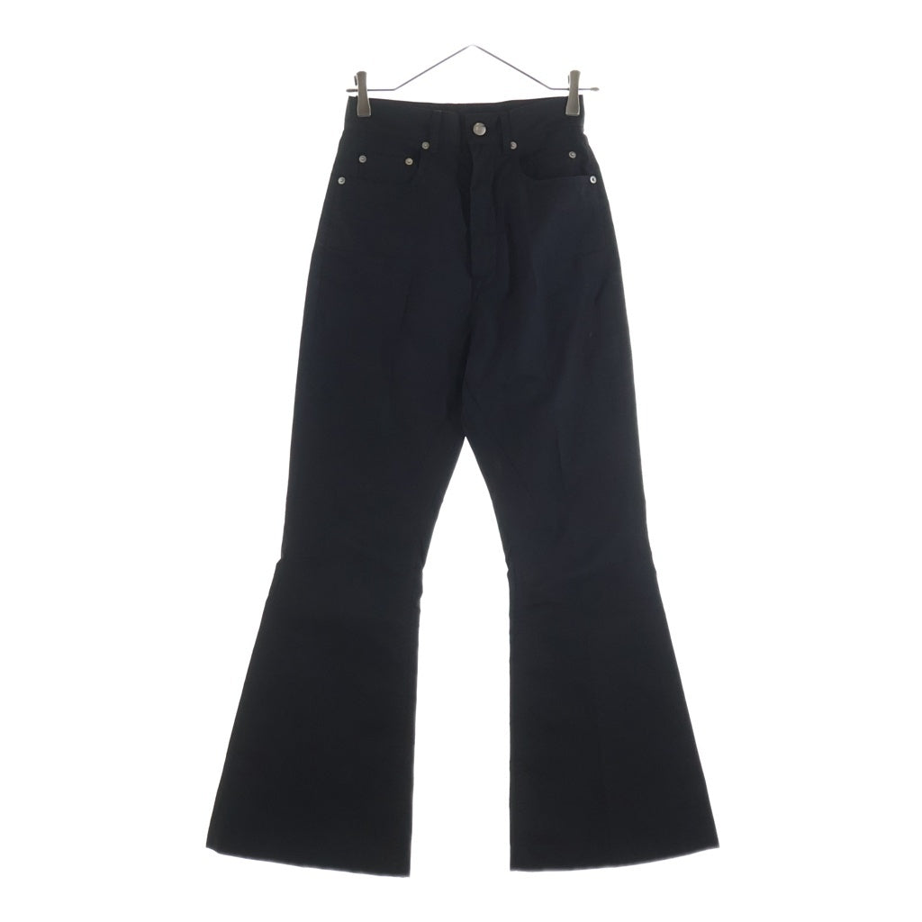 Rick Owens(リックオウエンス) 23SS BOLAN BOOTCUT ボラン ポリエステル ブーツカット ジップフライトラウザーズ ブラック RP01C5329-TF