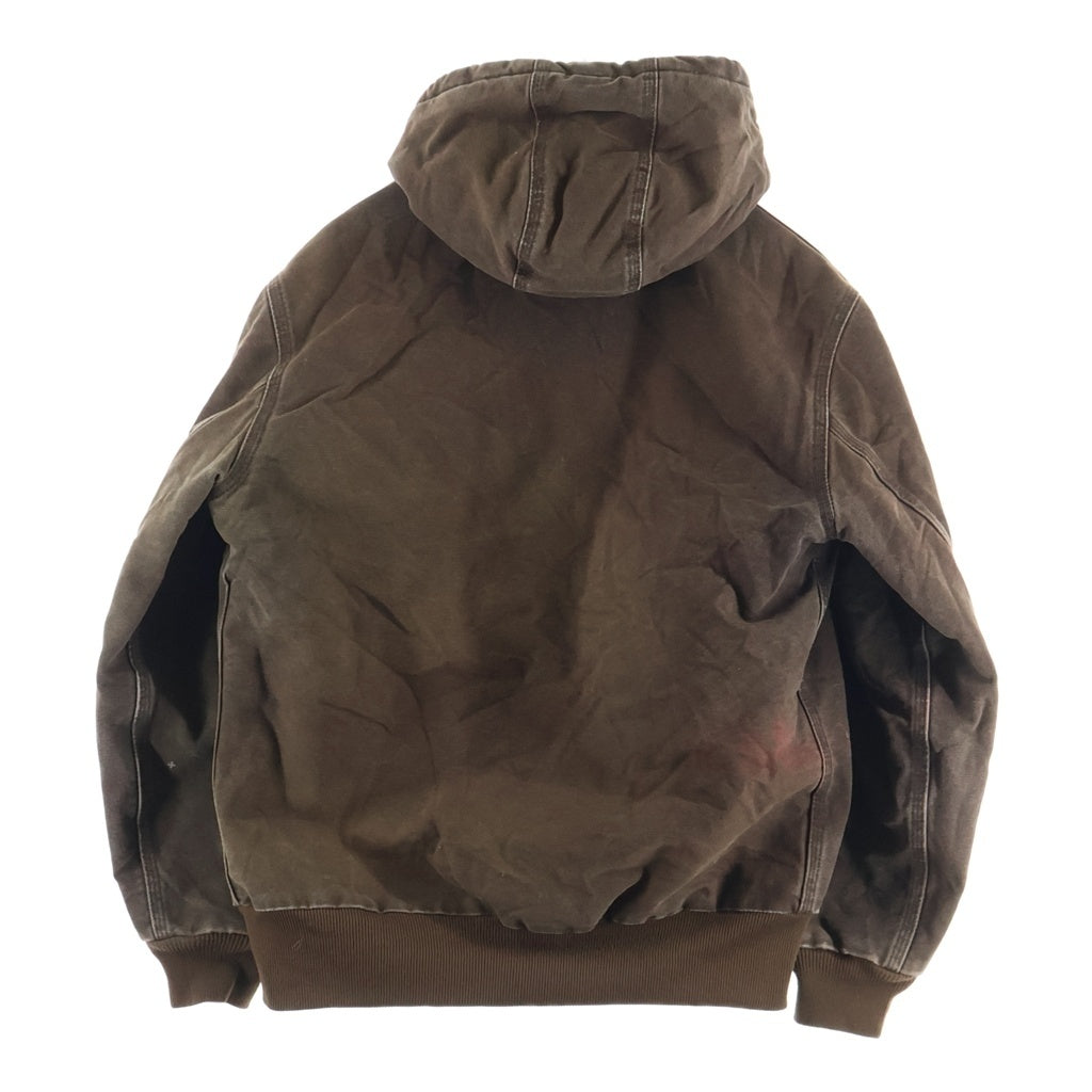 CARHARTT(カーハート) ACTIVE JACKET ダック地 アクティブ フーデッドジャケット ジップアップパーカー レディース ブラウン WJ130 DKB