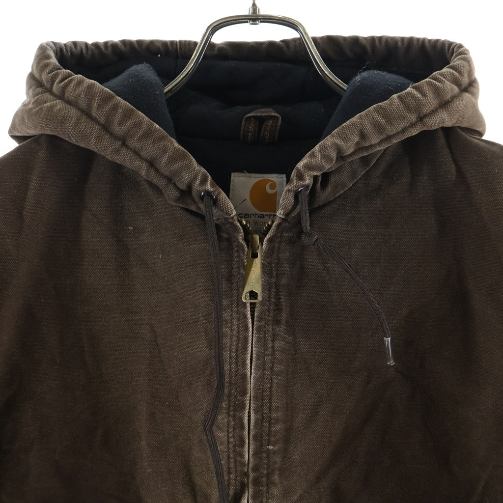 CARHARTT(カーハート) ACTIVE JACKET ダック地 アクティブ フーデッドジャケット ジップアップパーカー レディース ブラウン WJ130 DKB
