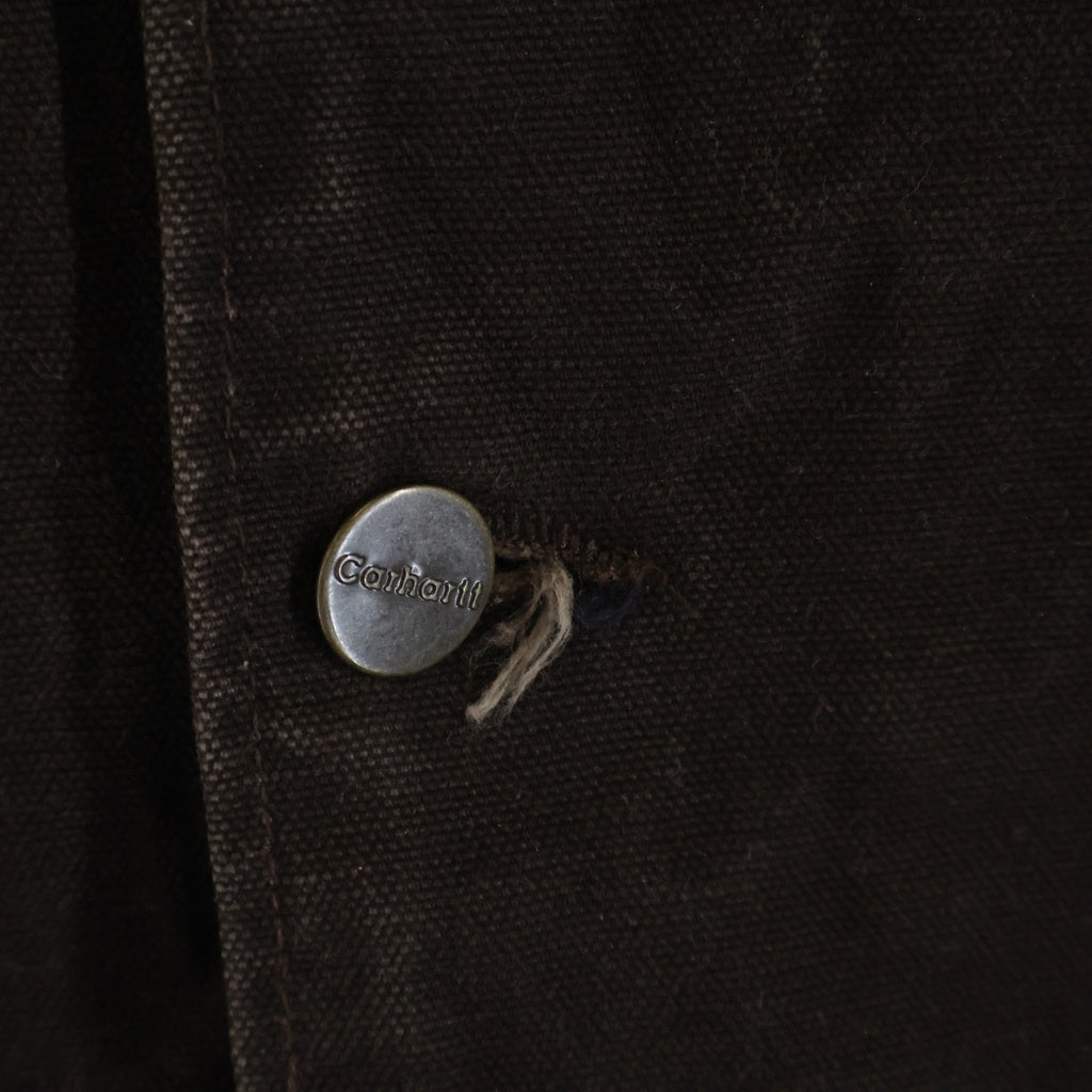 CARHARTT(カーハート) MICHIGAN CHORE COAT ダック地 ミシガン チョア コート フーデッド カバーオール ブラウン C02 DKB