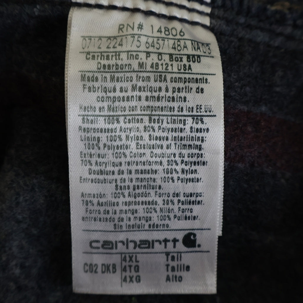 CARHARTT(カーハート) MICHIGAN CHORE COAT ダック地 ミシガン チョア コート フーデッド カバーオール ブラウン C02 DKB