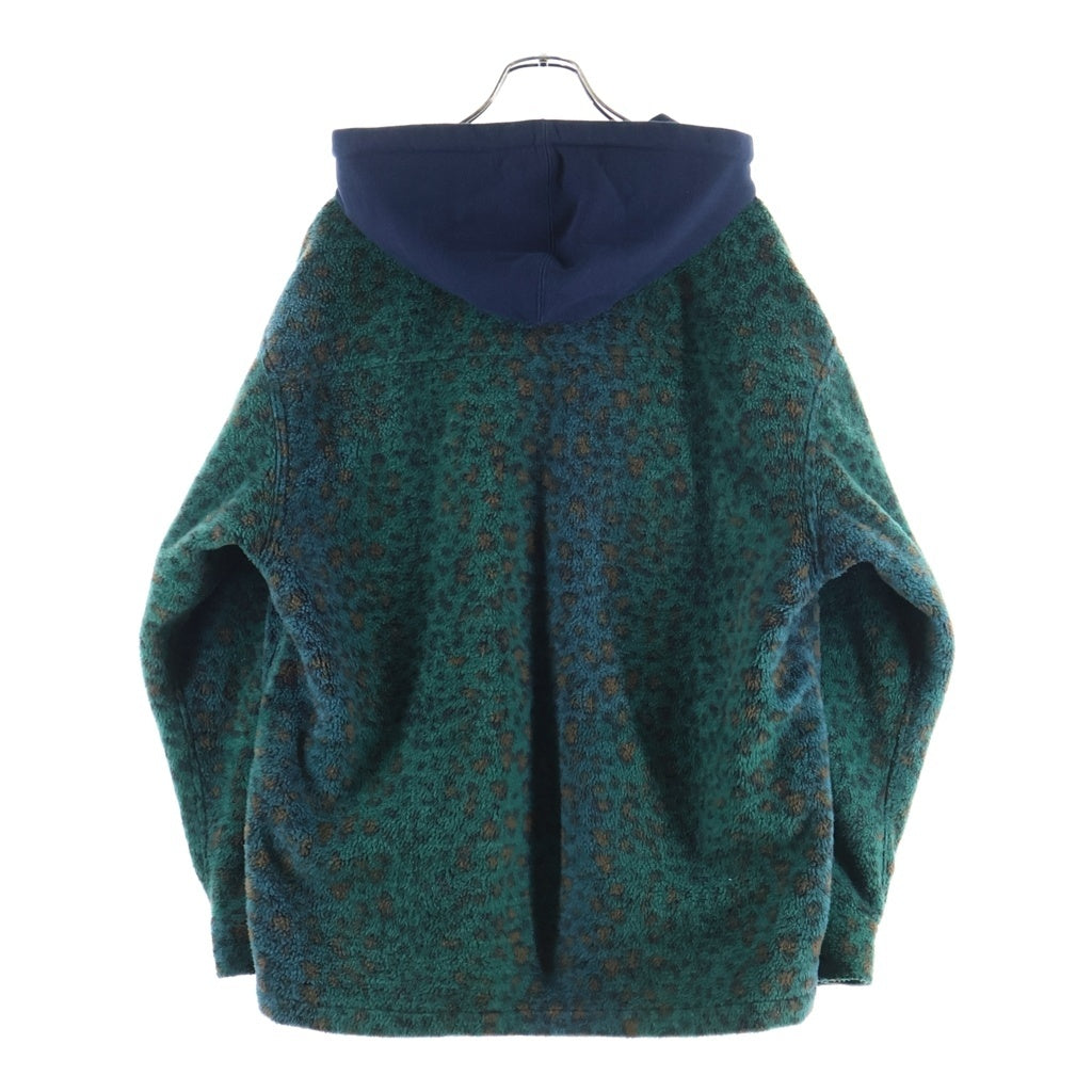 SUPREME(シュプリーム) 23AW Fleece Zip Up Hooded Jacket フリースジップアップフーデッドジャケット グリーン/ネイビー