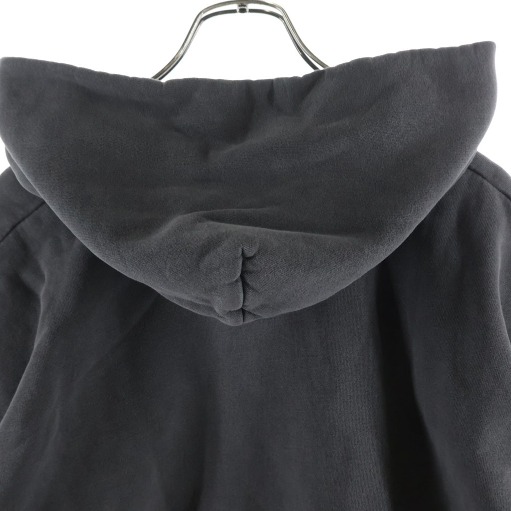 NO BRAND(ノーブランド) SKYLARK(スカイラーク) NO ZIP HOODIE ノージップ フロントロゴ プルオーバースウェットパーカー フーディー グレー