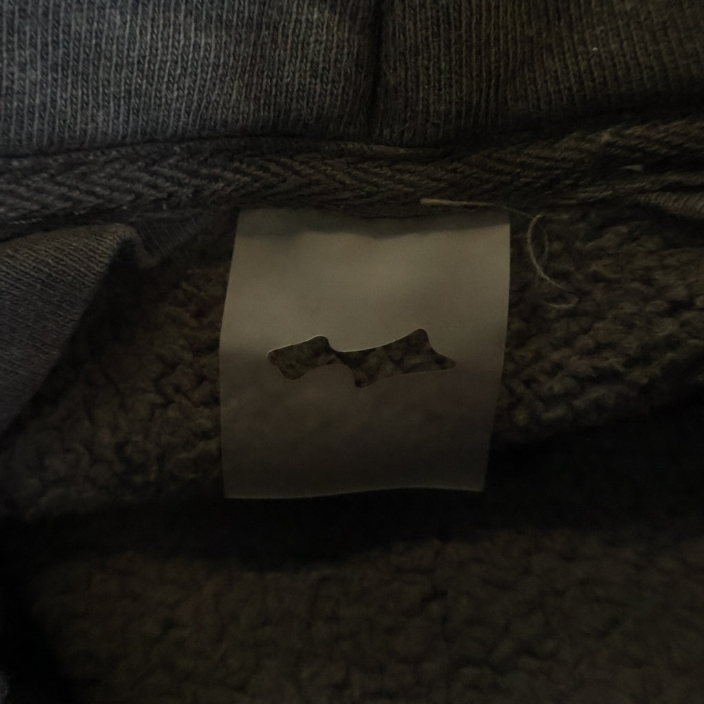 NO BRAND(ノーブランド) SKYLARK(スカイラーク) NO ZIP HOODIE ノージップ フロントロゴ プルオーバースウェットパーカー フーディー グレー