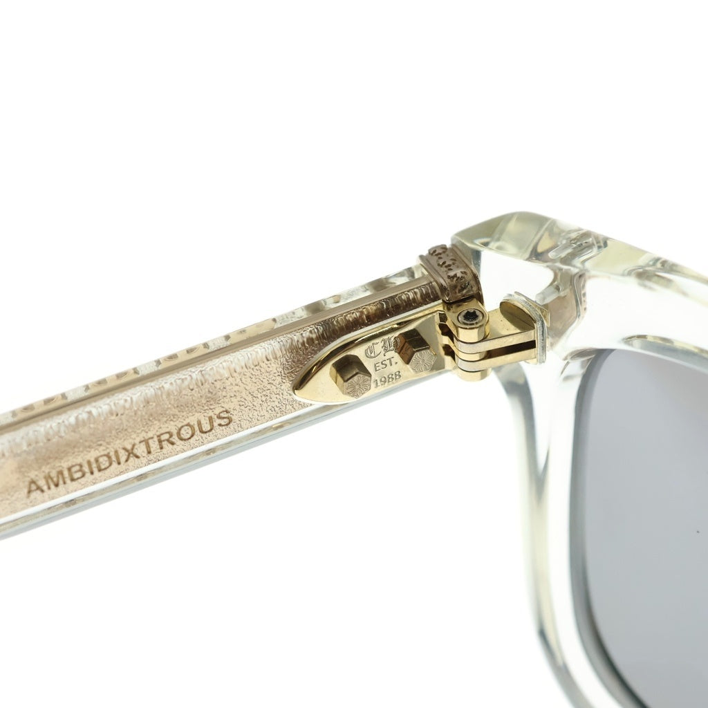 CHROME HEARTS(クロムハーツ) AMBIDIXTROUS CRYS-18KGP アンビデクストラス ウェリトンフレーム メガネ クリア/ゴールド