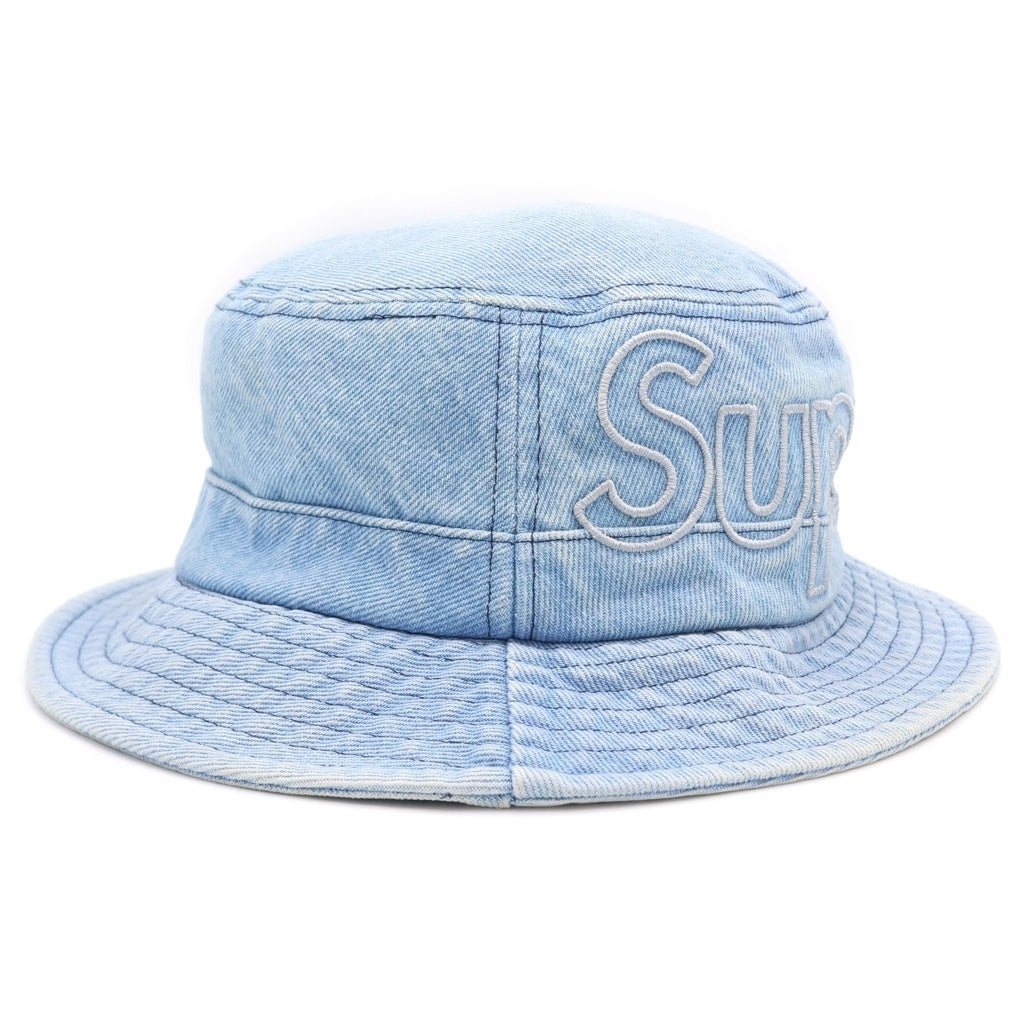 SUPREME(シュプリーム) 23SS Outline Crusher Denim アウトライン クラッシャー デニムバケットハット 帽子 インディゴ
