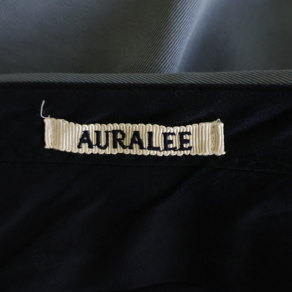 AURALEE(オーラリー) 19AW WOOL MAX GABARDINE SLACK ウール マックス ギャバジン スラックスパンツ ブルー A9AP02MX