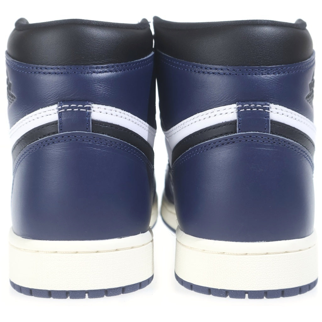 NIKE(ナイキ) AIR JORDAN 1 RETRO HIGH OG Midnight Navy エアジョーダン レトロ ハイカットスニーカー ホワイト/ネイビー US9.5/27.5cm DZ5485-401