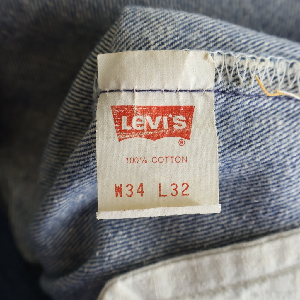 Levi's(リーバイス) 90S VINTAGE 501 ヴィンテージ ボタン裏546 ビッグE USA製 デニム ジップフライ ストレートパンツ ブルー 501-0000