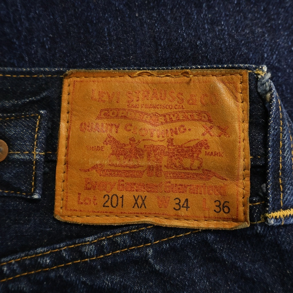 Levi's(リーバイス) 90S VINTAGE 201XX ヴィンテージ ボタン裏555 ビッグE バレンシア製 シンチバック ボタンフライ デニムパンツ インディゴ