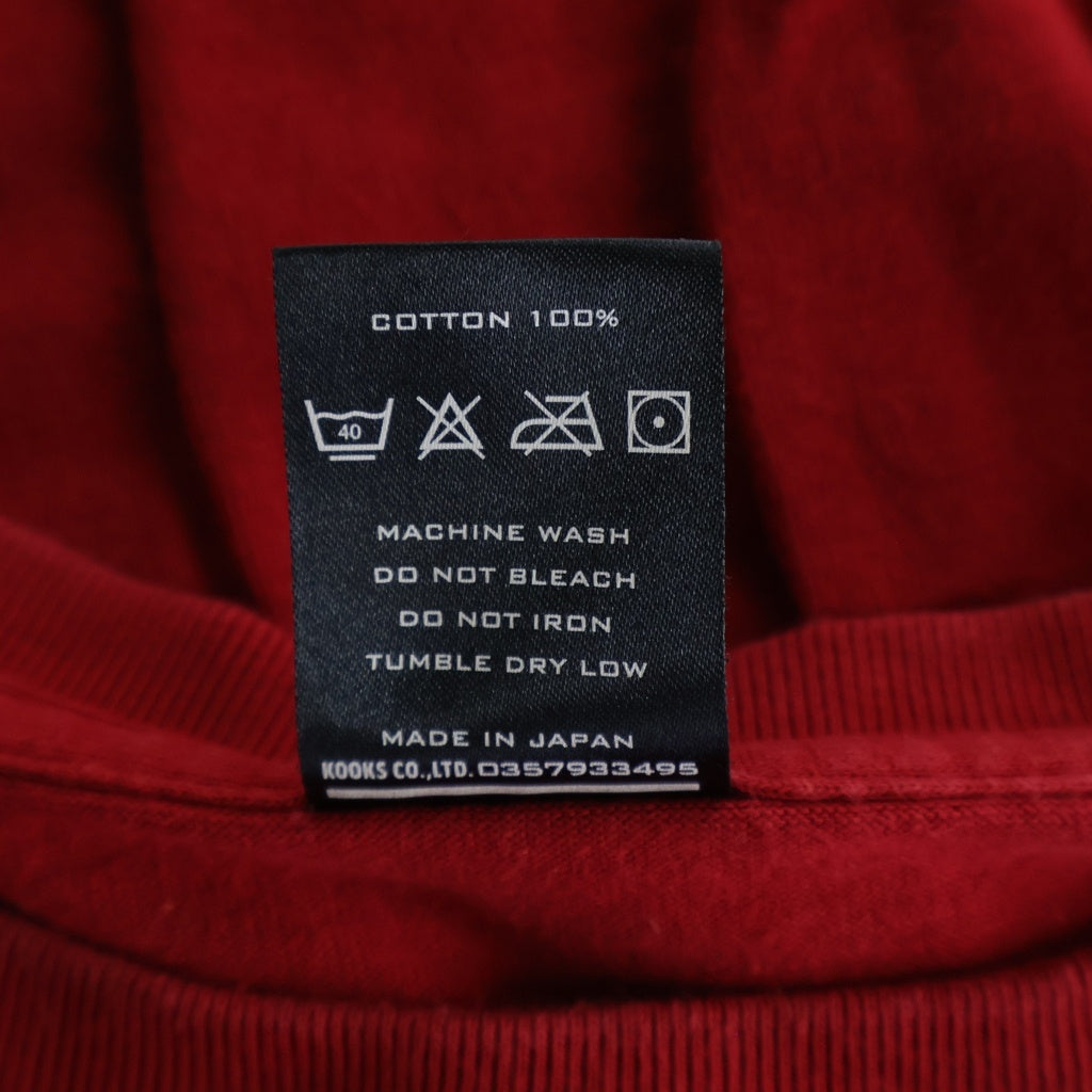 NUMBER (N)INE(ナンバーナイン) 03AW ARCHIVE KURT期 PAIN アーカイブ ペイン フロントロゴプリント クルーネック半袖Tシャツ カットソー レッド