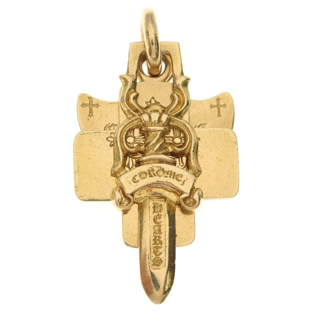 CHROME HEARTS(クロムハーツ) 22K 3 TRINKETS 3トリンケッツ ネックレストップ ゴールド