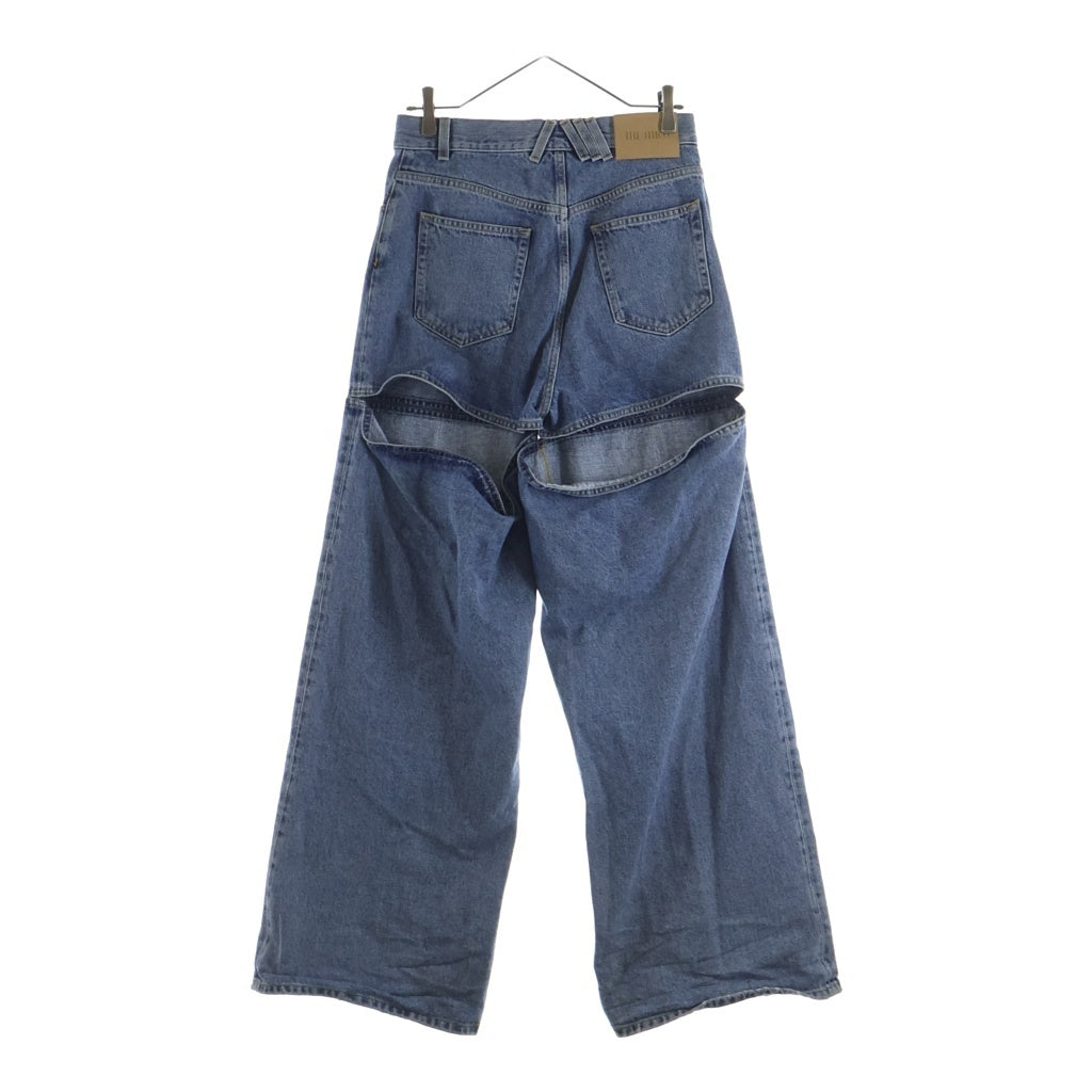 THE ATTICO(ジ・アティコ) CUT OF LONG DENIM PANTS カットオフロングデニムパンツ レディース インディゴ 251wcp00277