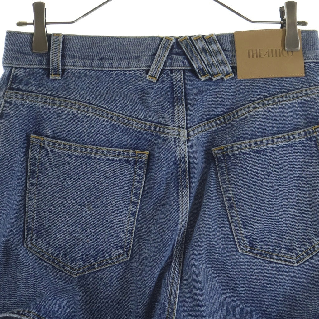 THE ATTICO(ジ・アティコ) CUT OF LONG DENIM PANTS カットオフロングデニムパンツ レディース インディゴ 251wcp00277