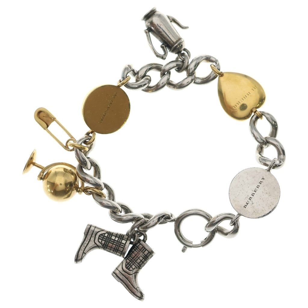 BURBERRY(バーバリー) MULTI CHARM BRACELET マルチチャームブレスレッド シルバー/ゴールド