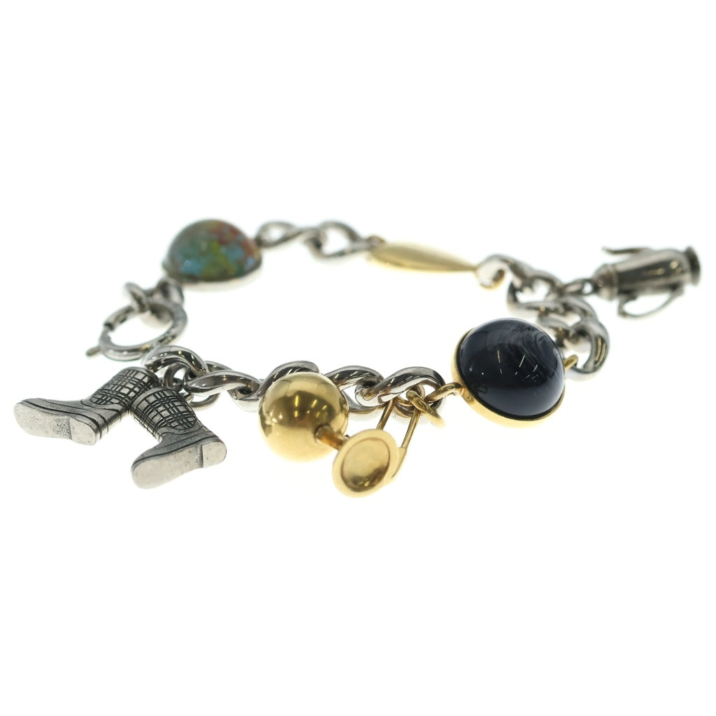 BURBERRY(バーバリー) MULTI CHARM BRACELET マルチチャームブレスレッド シルバー/ゴールド