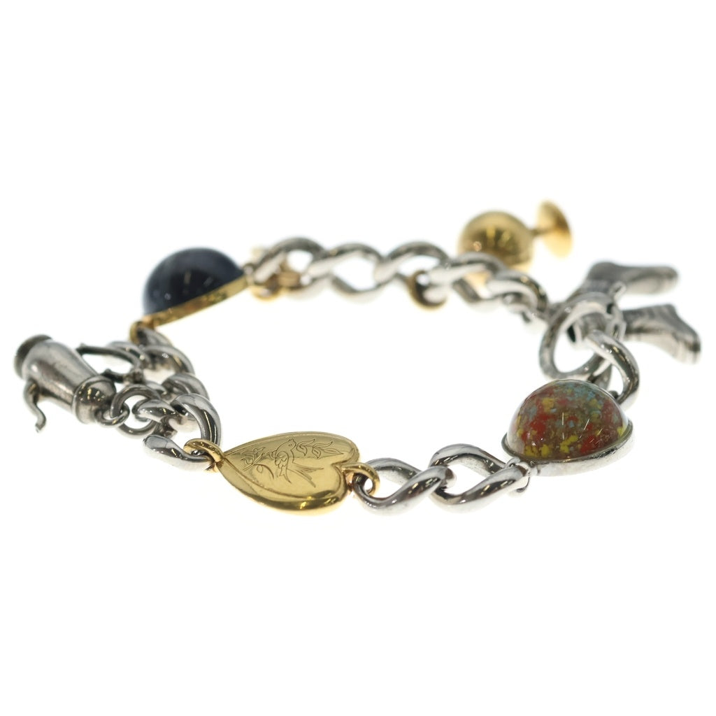 BURBERRY(バーバリー) MULTI CHARM BRACELET マルチチャームブレスレッド シルバー/ゴールド