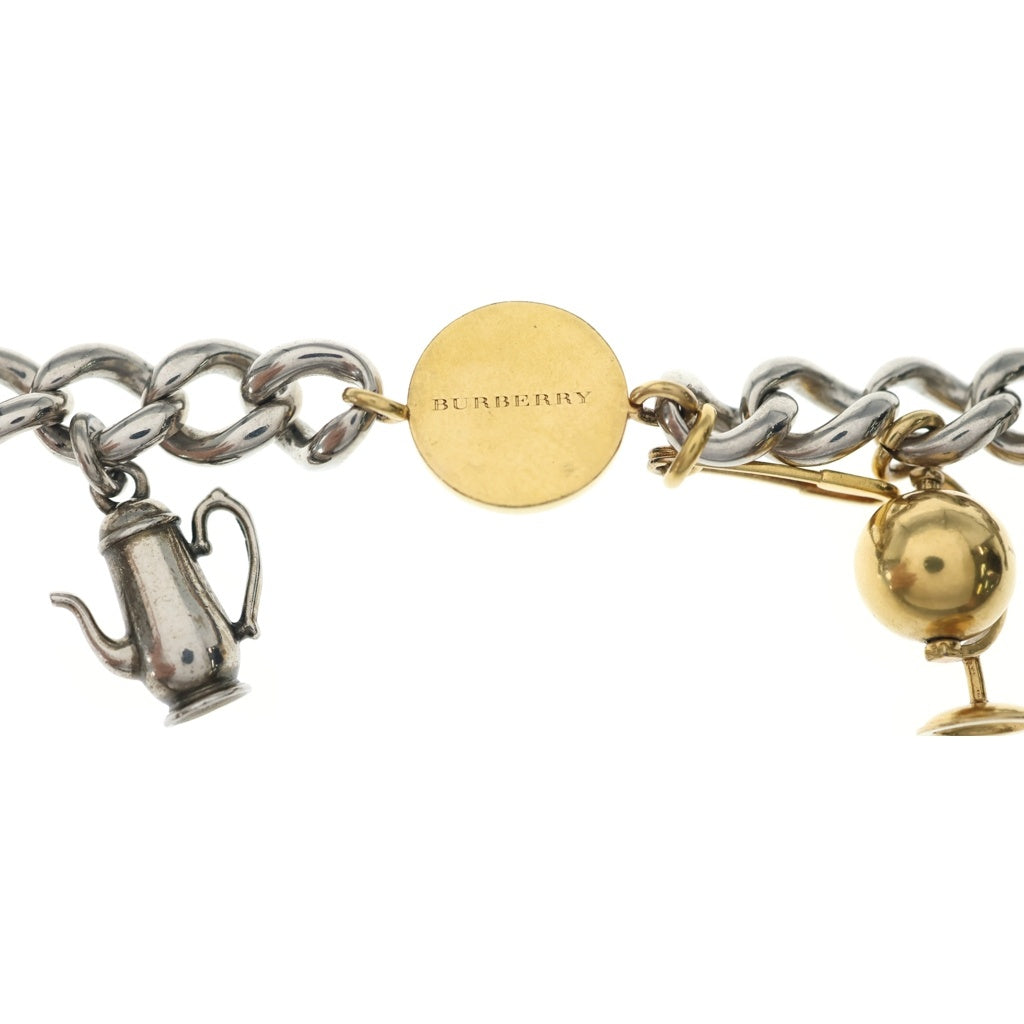 BURBERRY(バーバリー) MULTI CHARM BRACELET マルチチャームブレスレッド シルバー/ゴールド