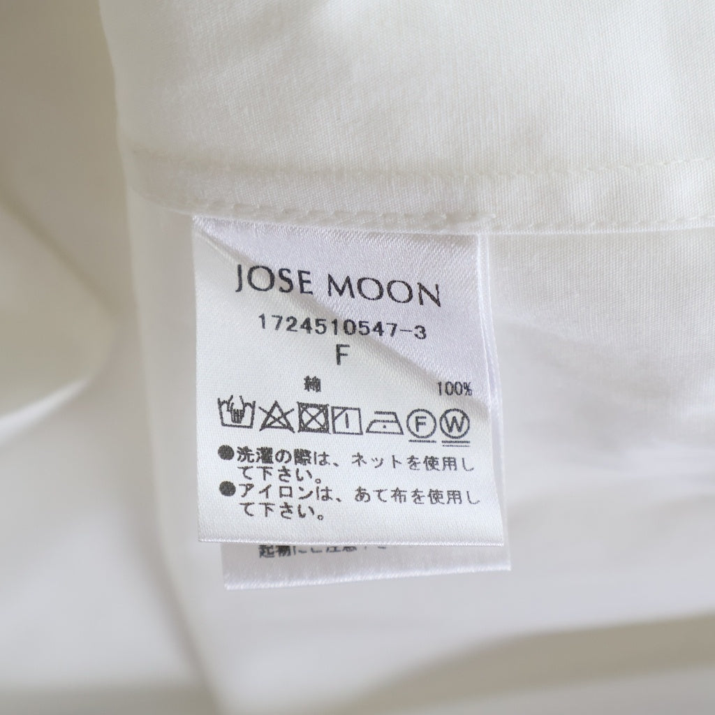 NO BRAND(ノーブランド) JOSE MOON ジョセムーン リラックスロングシャツワンピース ホワイト 1724510547-3 レディース