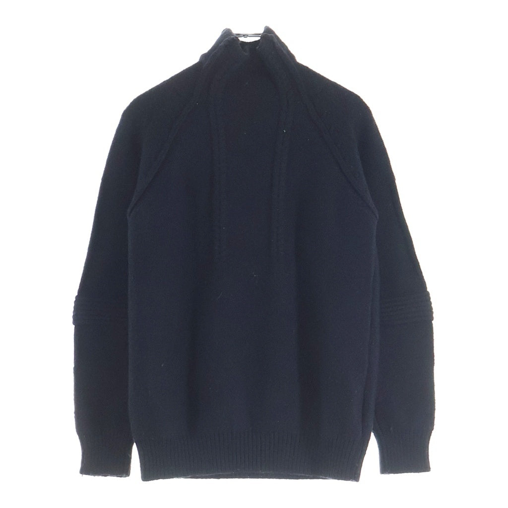 RAF SIMONS(ラフシモンズ) 07AW ARCHIVE メタリックアーマー ハイネック プルオーバー ニットセーターブラック