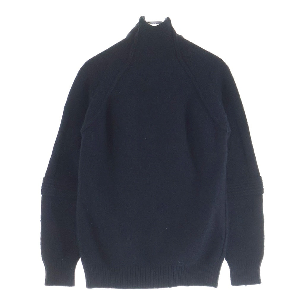 RAF SIMONS(ラフシモンズ) 07AW ARCHIVE メタリックアーマー ハイネック プルオーバー ニットセーターブラック