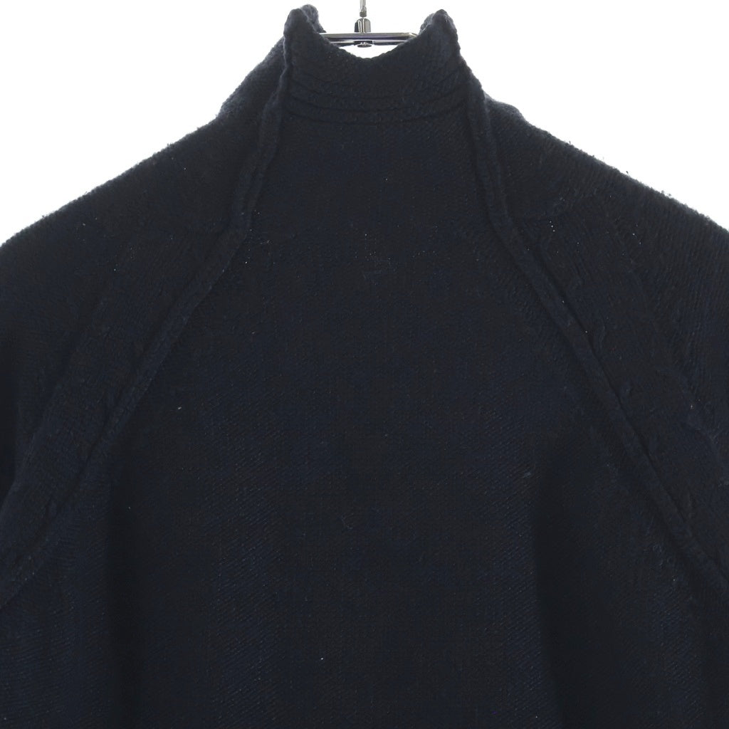 RAF SIMONS(ラフシモンズ) 07AW ARCHIVE メタリックアーマー ハイネック プルオーバー ニットセーターブラック