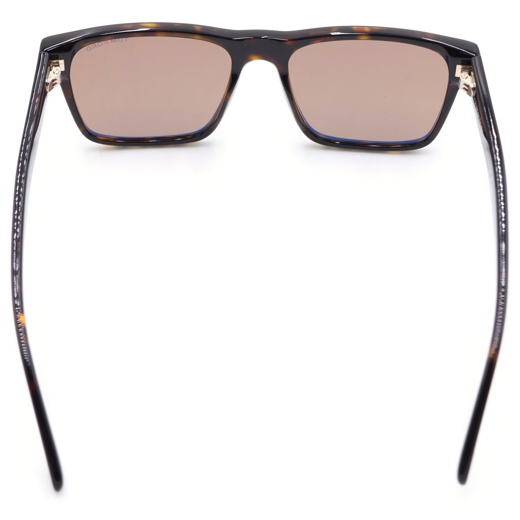 TOM FORD(トムフォード) CALDER スクエアフレーム カラーレンズ サングラス メガネ ブラウン TF1205