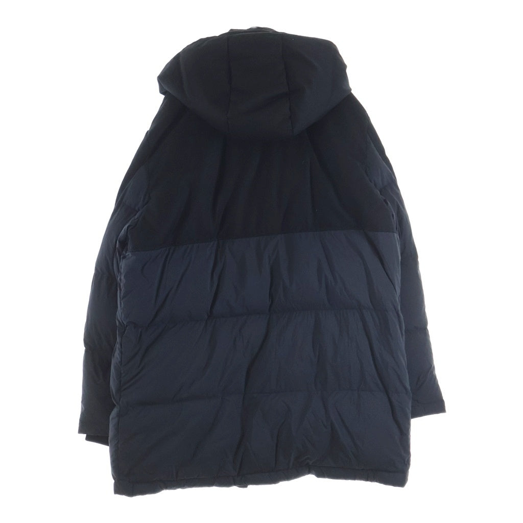 TATRAS(タトラス) 19AW ZOLDO ゾルド ナイロン切替 ファーフーデッドダウンジャケット ブラック MTK19A4136
