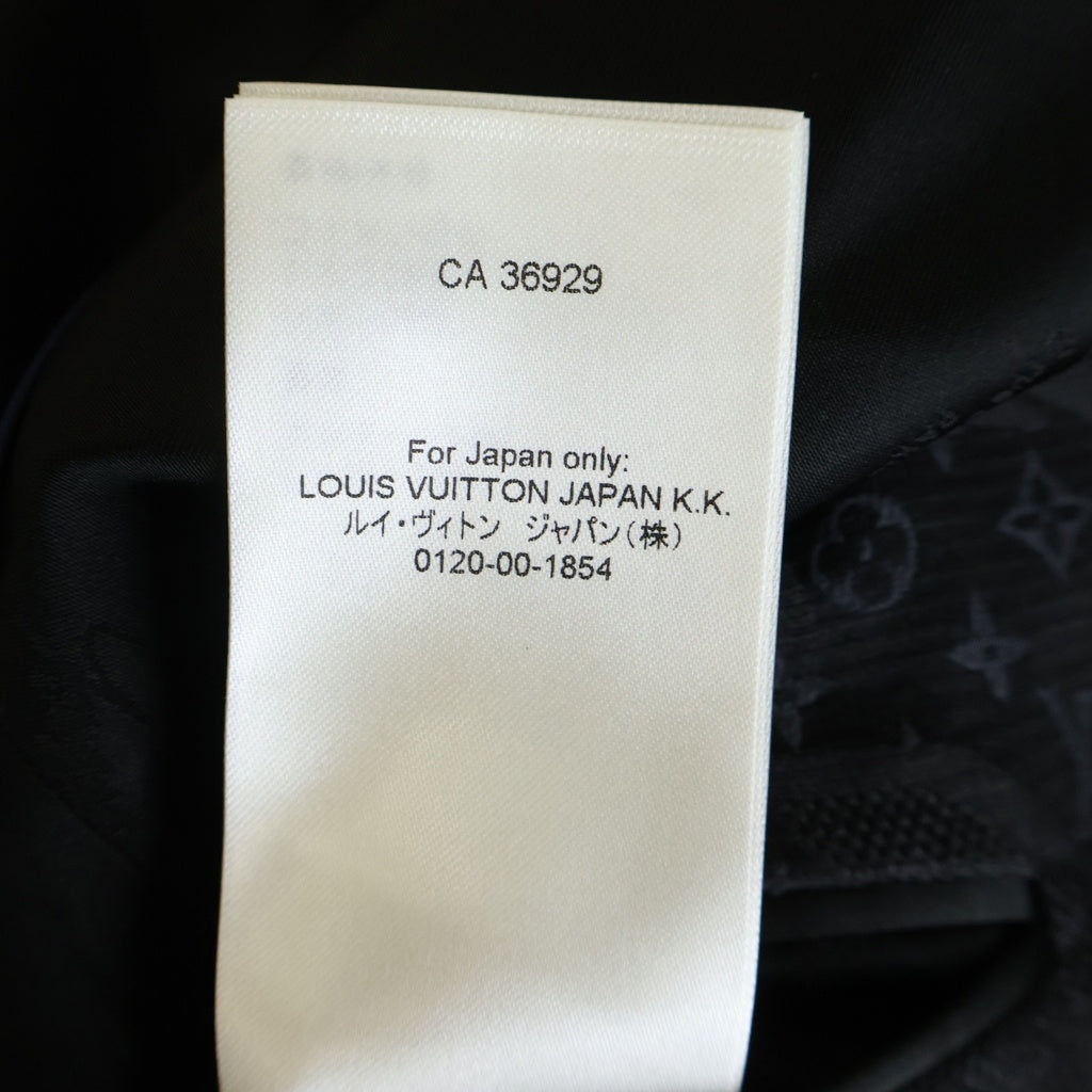 LOUIS VUITTON(ルイヴィトン) 24SS モノグラム総柄 シングルテーラードジャケット ブラック RM241F ZD0 HQFJ4E