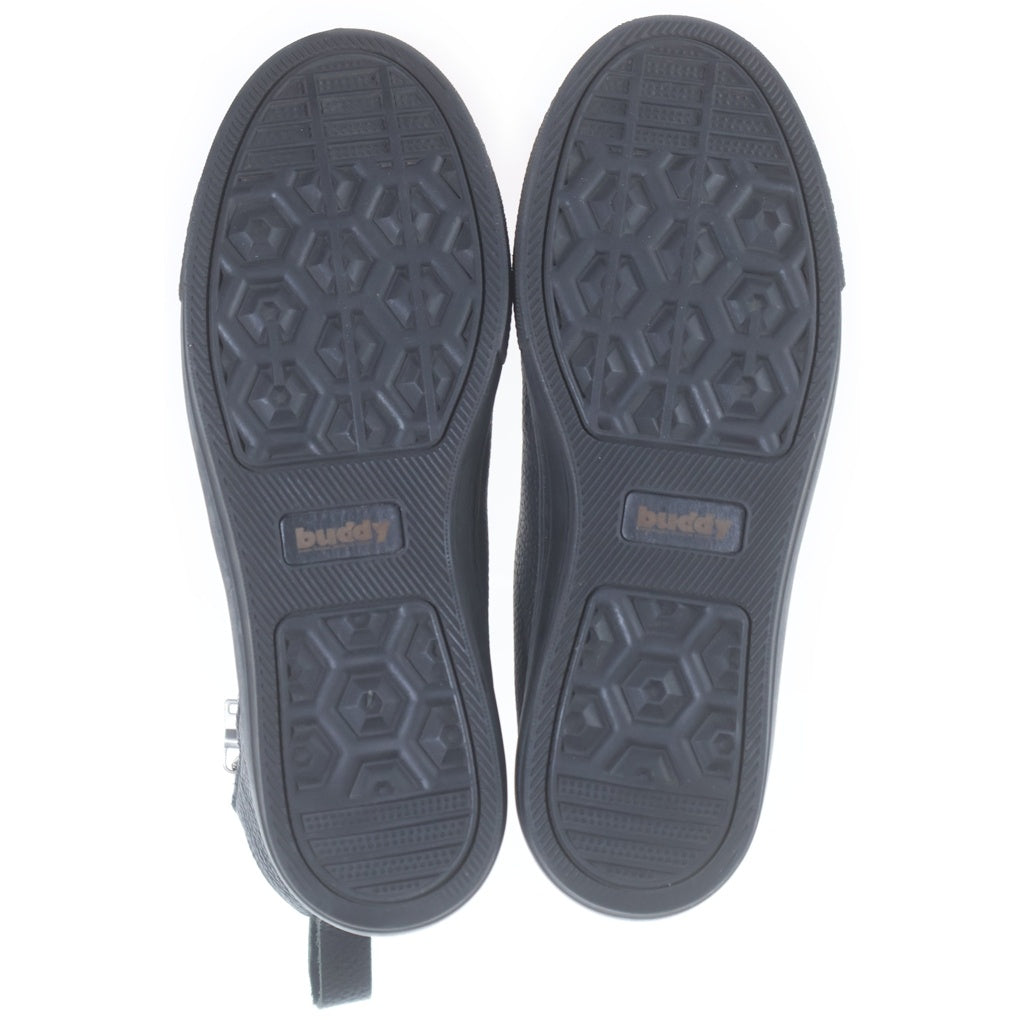 5351 POUR LES HOMMES(5351プールオム) SIDE ZIP UP LEATHER HIGH CUT SNEAKERS サイドジップアップ レザー ハイカット スニーカー ブラック