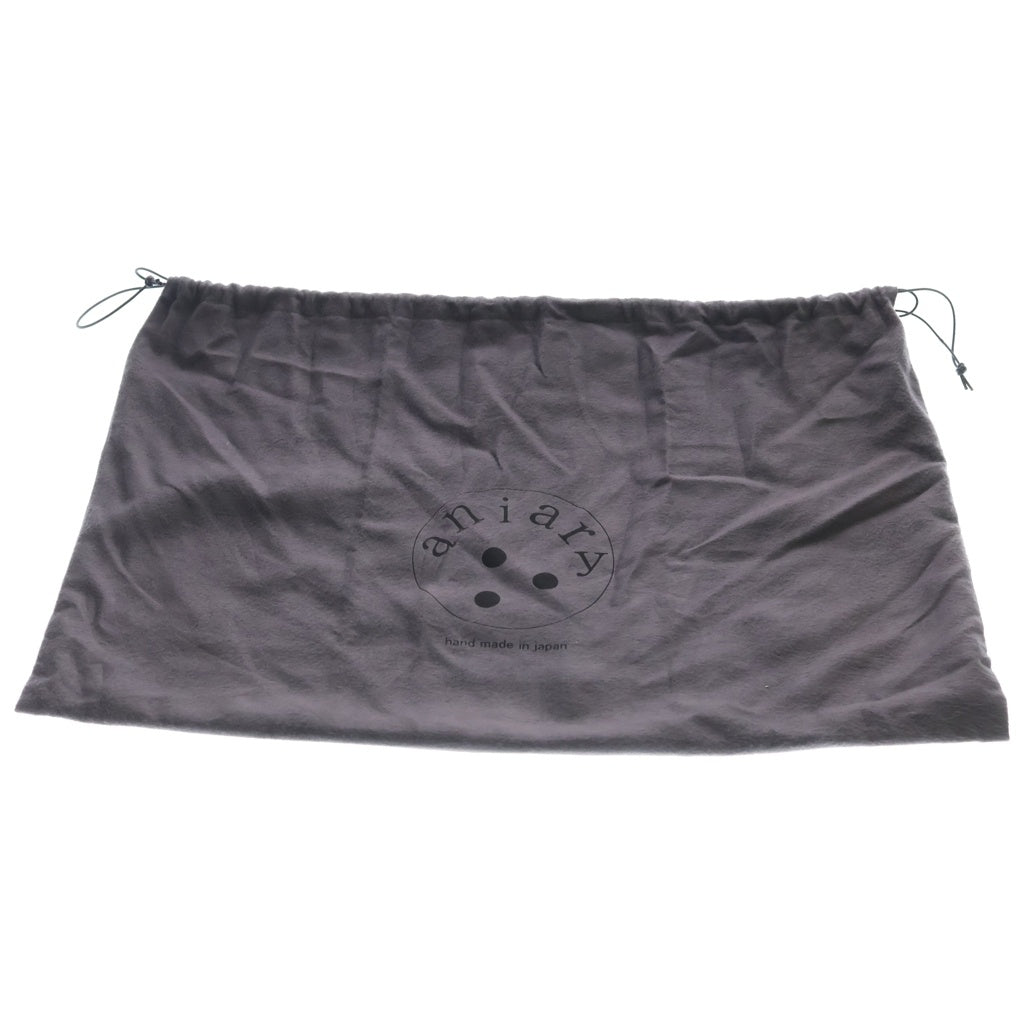 ANIARY(アニアリー) 2WAY LEATHER SHOULDER BAG 2ウェイ レザーショルダーバッグ ブラック