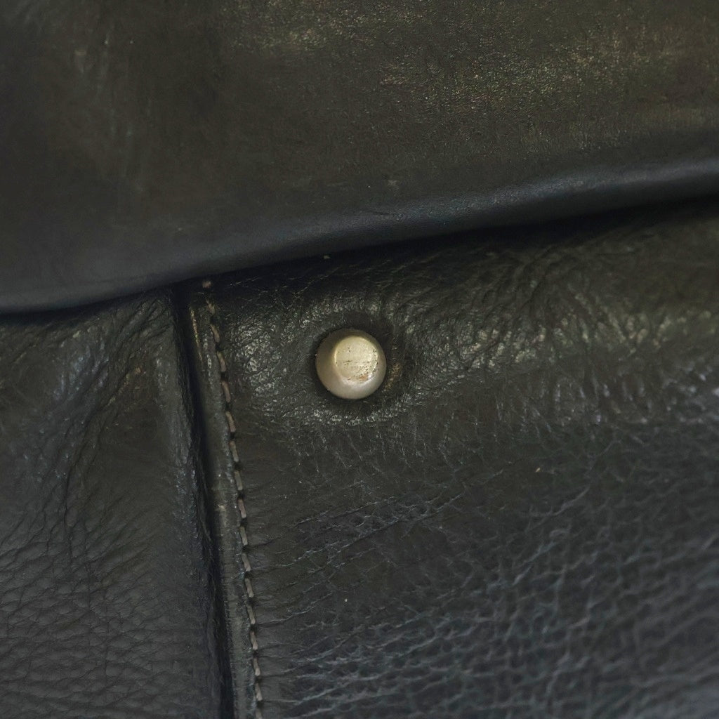 ANIARY(アニアリー) 2WAY LEATHER SHOULDER BAG 2ウェイ レザーショルダーバッグ ブラック
