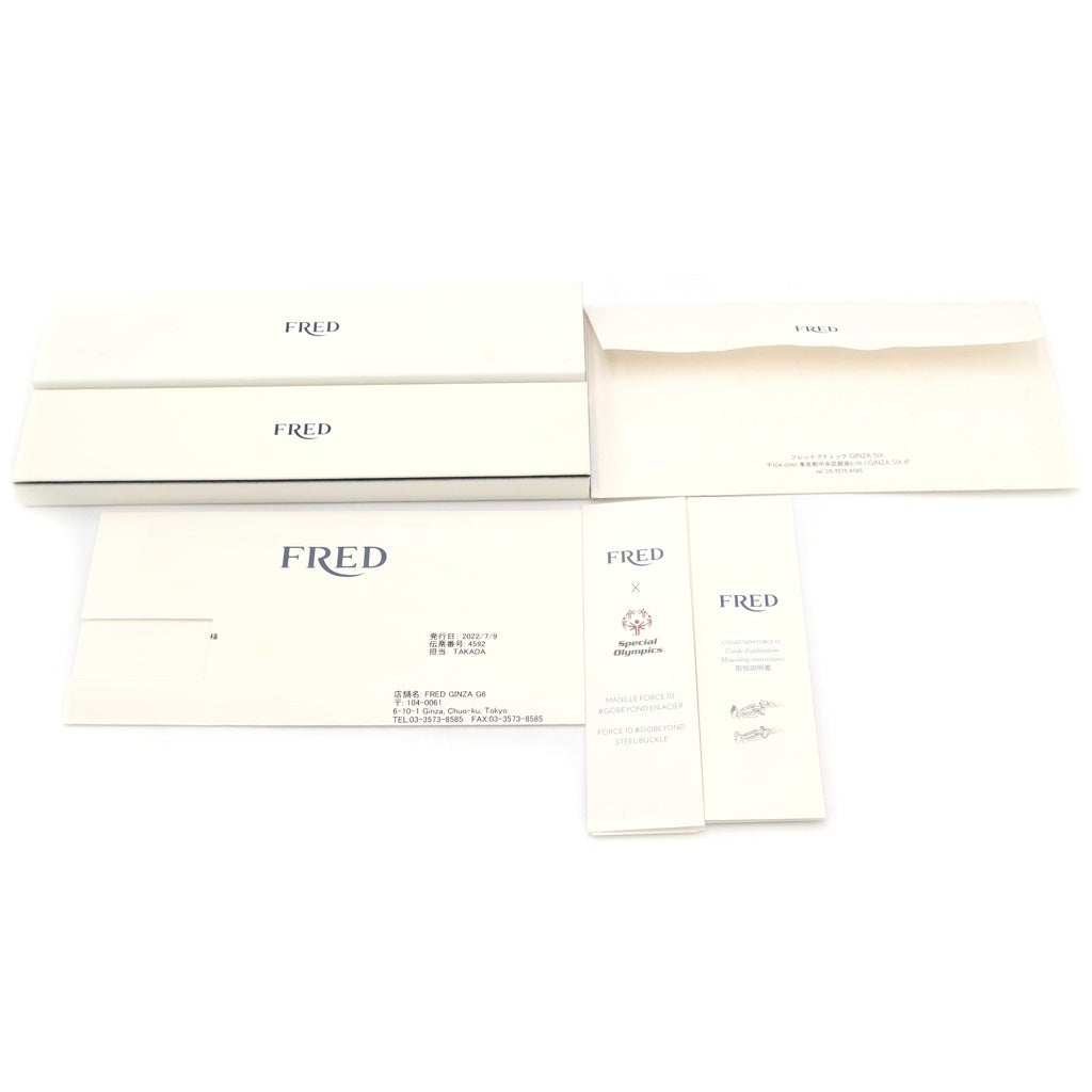 FRED(フレッド) FORCE 10 フォース ラージモデル ステンレススチール ブレスレット LM シルバー レディース
