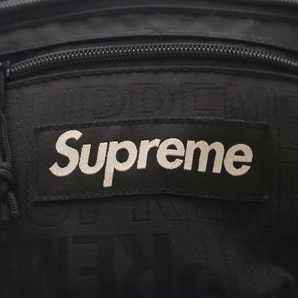 SUPREME(シュプリーム) 19SS WAIST BAG ウエストポーチバッグ 総柄デザイン ボックスロゴ ブラック