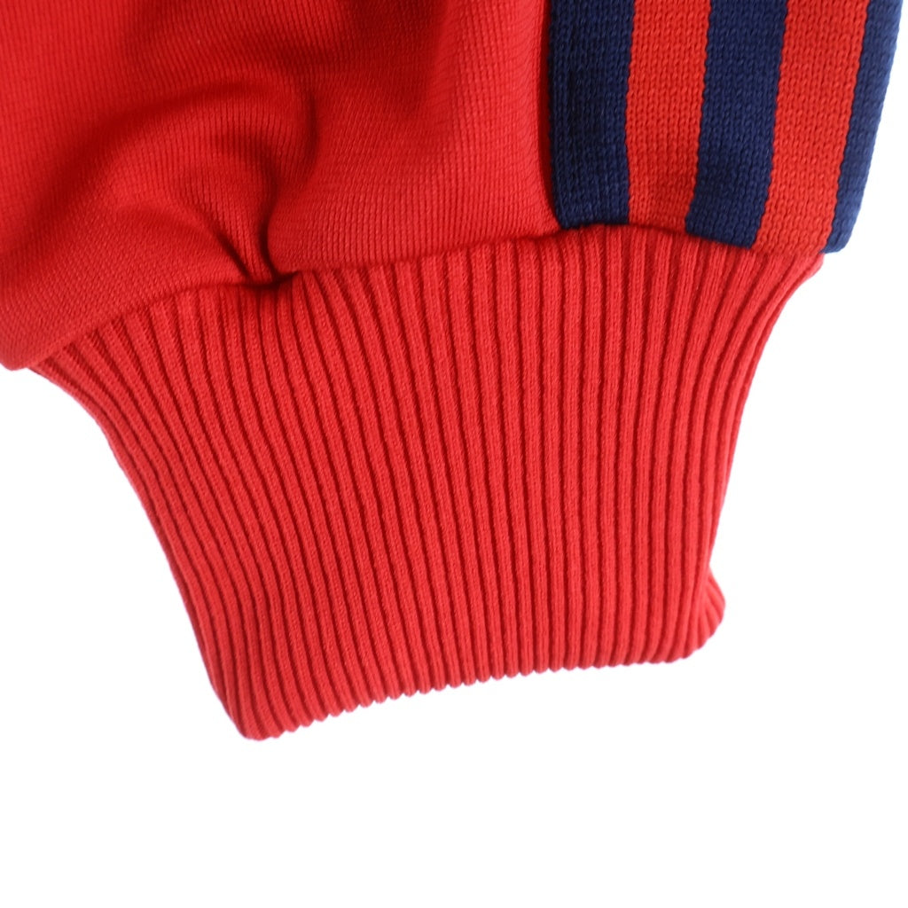 adidas(アディダス) 80S VINTAGE ヴィンテージ 胸ロゴ 西ドイツ製 デサント製 ジップアップトラックジャケット レッド