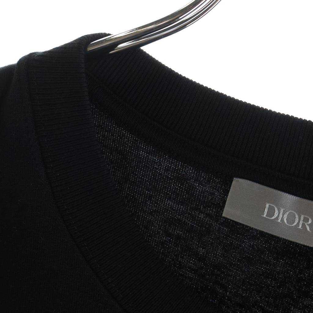 Christian Dior(クリスチャンディオール) 24AW CHRISTIAN DIOR COUTURE クリスチャン ディオール クチュール ロゴプリント クルーネック半袖Tシャツ カットソー ブラック 443J696A0554