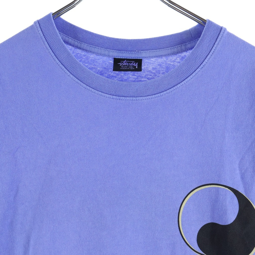 STUSSY(ステューシー) 23SS ×OUR LEGACY DROP SHADOW TEE アワーレガシー ドロップ シャドウ クルーネック 半袖Tシャツ カットソー パープル