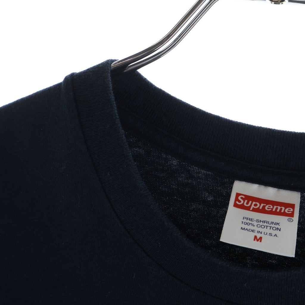 SUPREME(シュプリーム) 20AW Cross Box Logo Tee クロス ボックスロゴ クルーネック半袖Tシャツ カットソー ネイビー