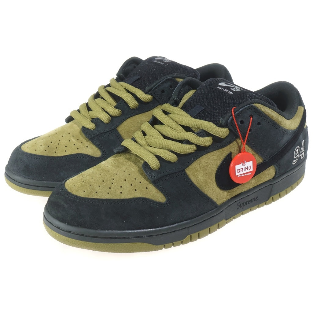 NIKE SB(ナイキエスビー) 25AW ×SUPREME DUNK LOW CAMPER GREEN シュプリーム アジア限定 ダンク キャンパー ローカットスニーカー グリーン/ブラック US10.5/28.5cm HQ8487-300
