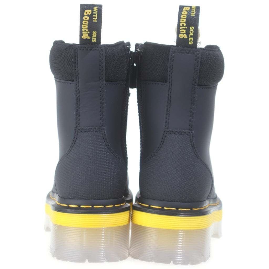 Dr.Martens(ドクターマーチン) JADON TECH ジェイドン テック クリアラバーソール サイドジップ 厚底ブーツ レディース ブラック/イエロー UK3