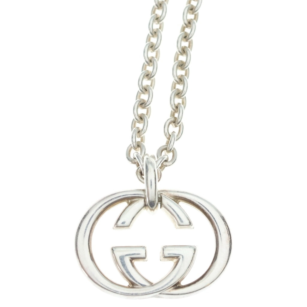 GUCCI(グッチ) インターロッキングGG ペンダント ネックレス シルバー YBB190484 レディース