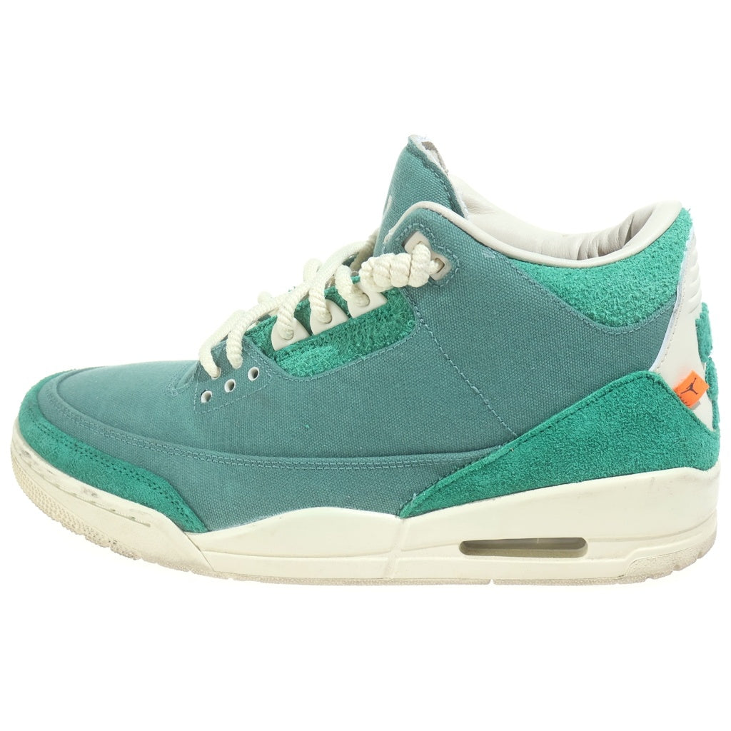 NIKE(ナイキ) ×NINA CHANEL ABNEY WMNS AIR JORDAN 3 RETRO OG SP BICOASTAL AND MALACHITE ニーナシャネルアブニー エアジョーダン3 レトロ ハイカットスニーカー US10.5/27.5cm FZ7974-300