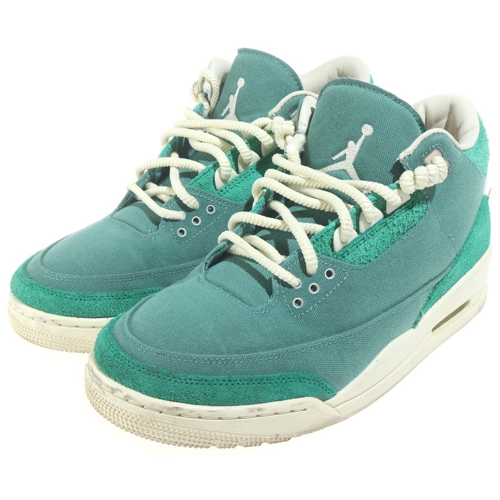 NIKE(ナイキ) ×NINA CHANEL ABNEY WMNS AIR JORDAN 3 RETRO OG SP BICOASTAL AND MALACHITE ニーナシャネルアブニー エアジョーダン3 レトロ ハイカットスニーカー US10.5/27.5cm FZ7974-300